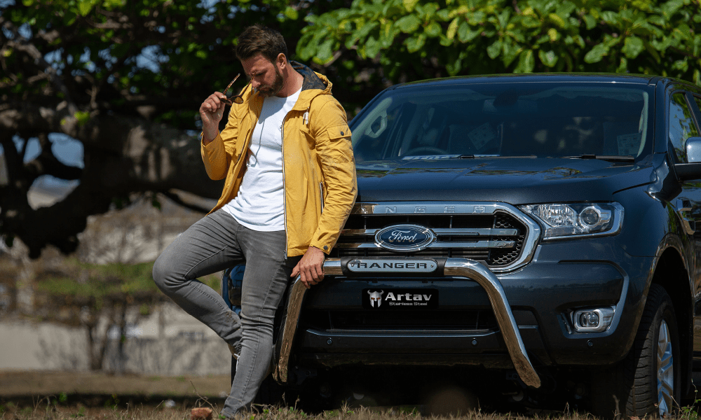 Artav Ford Ranger T6 Facelift PDC Friendly Nudge Bar