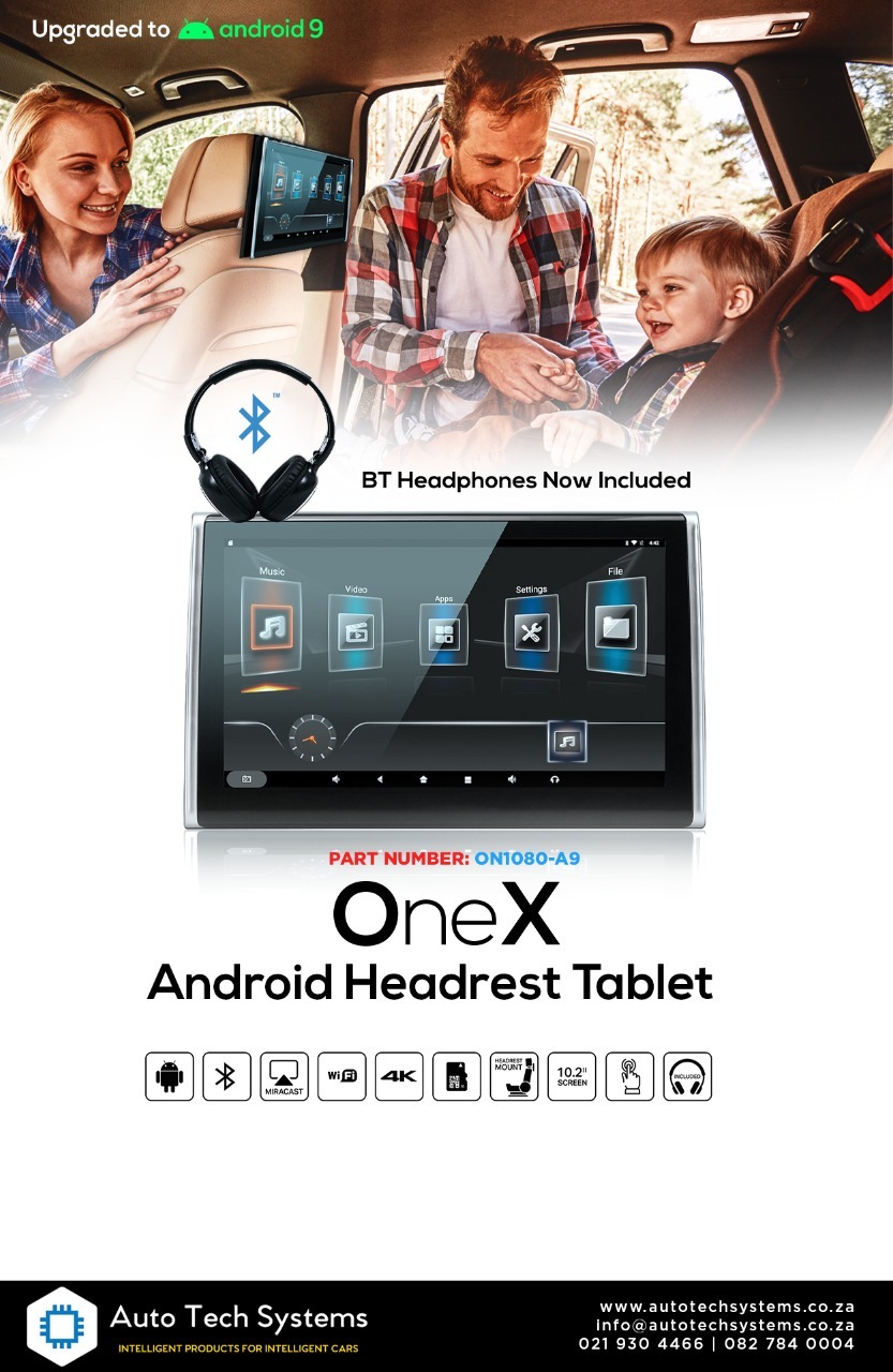 OneX Android Rear Entertainment Screen